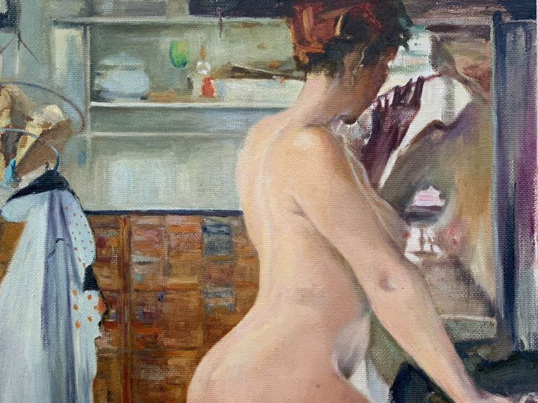 Oil painting Nice view (from the window) - 2