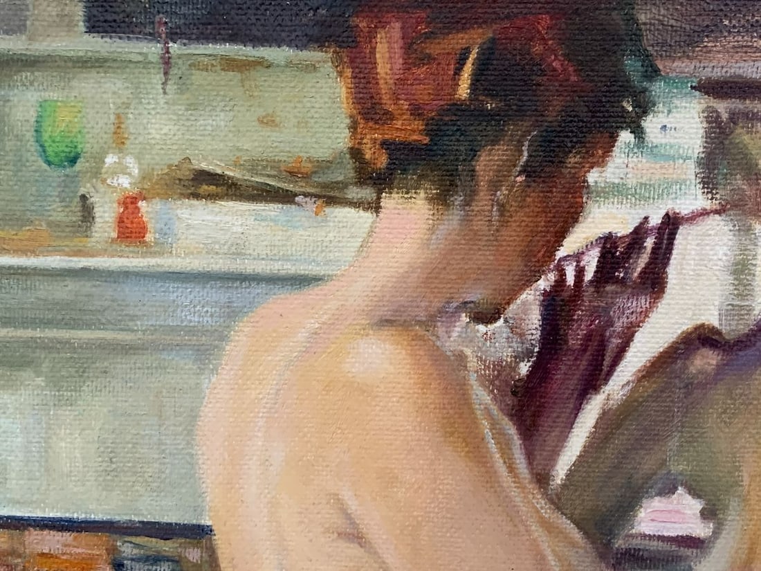 Oil painting Nice view (from the window) - 4