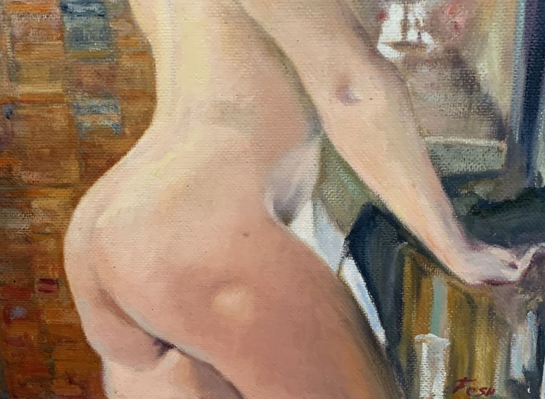 Oil painting Nice view (from the window) - 6