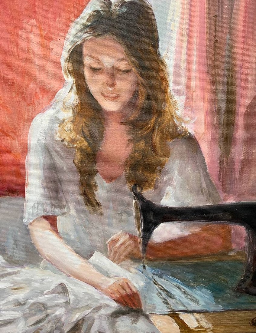 Oil painting Working Mikhailichenko Sergey Viktorovich - 2