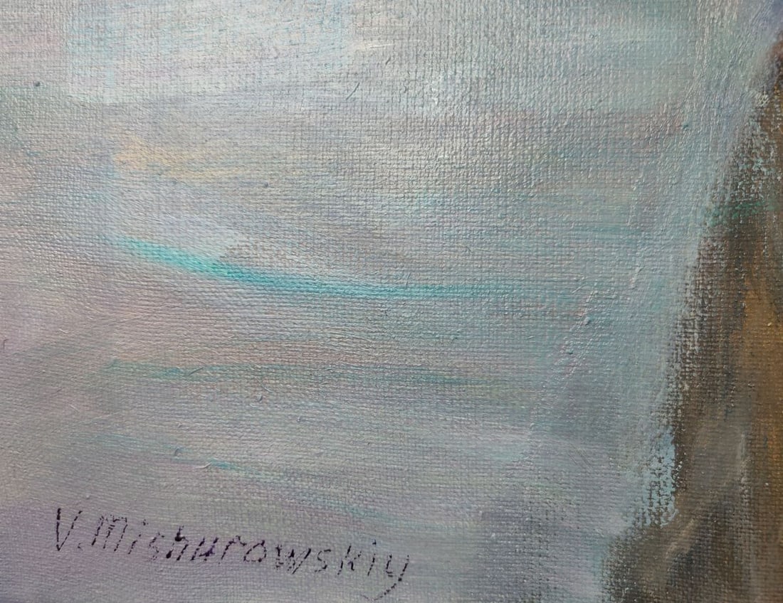 Oil painting Athos monk father Siluan Mishurovsky V. V. - 8