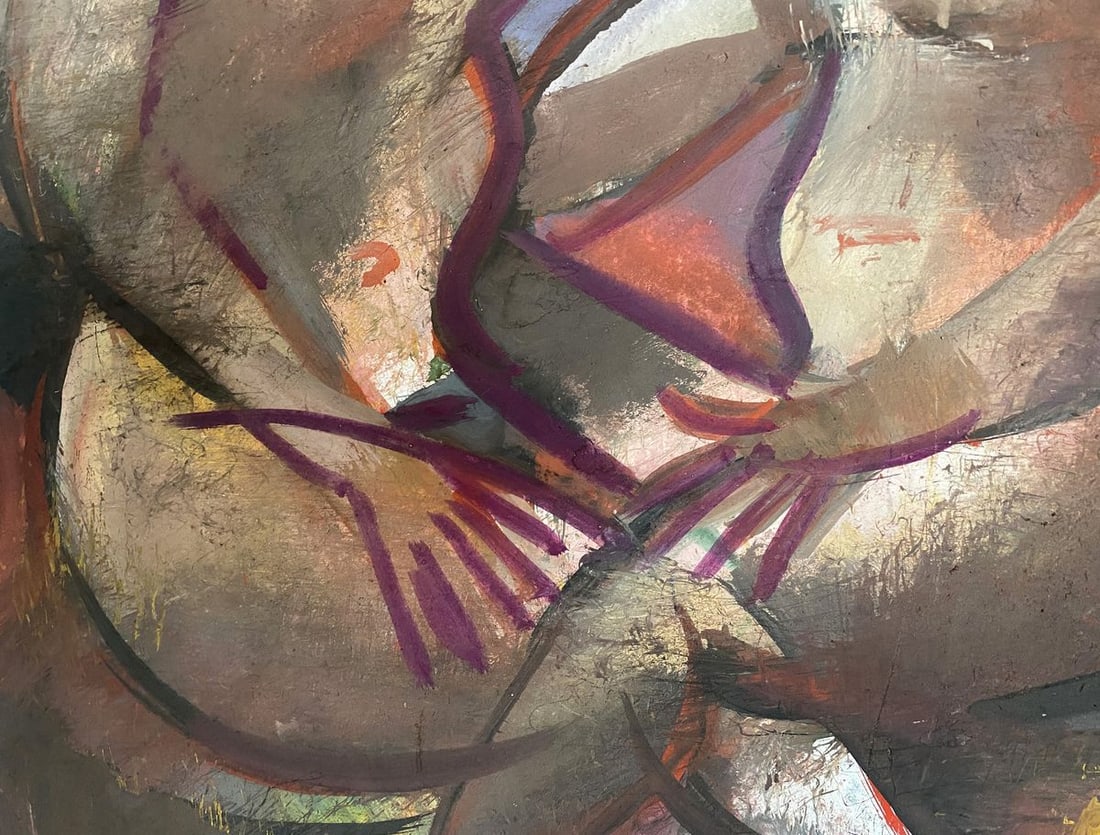 Oil painting Portrait of two Figure girls Nikolai Nikolaevich Prokopenko - 5