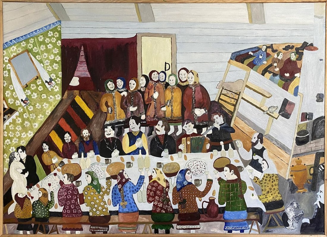 Oil painting Wedding Ryman Evgeny Nikolaevich (1 of 11)