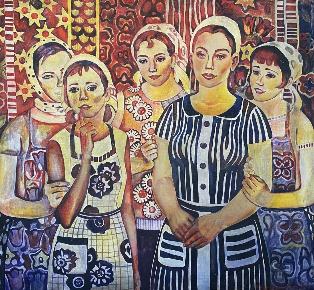 Oil painting Girls portrait Zaretskaya Maya Sergeevna (1 of 10)