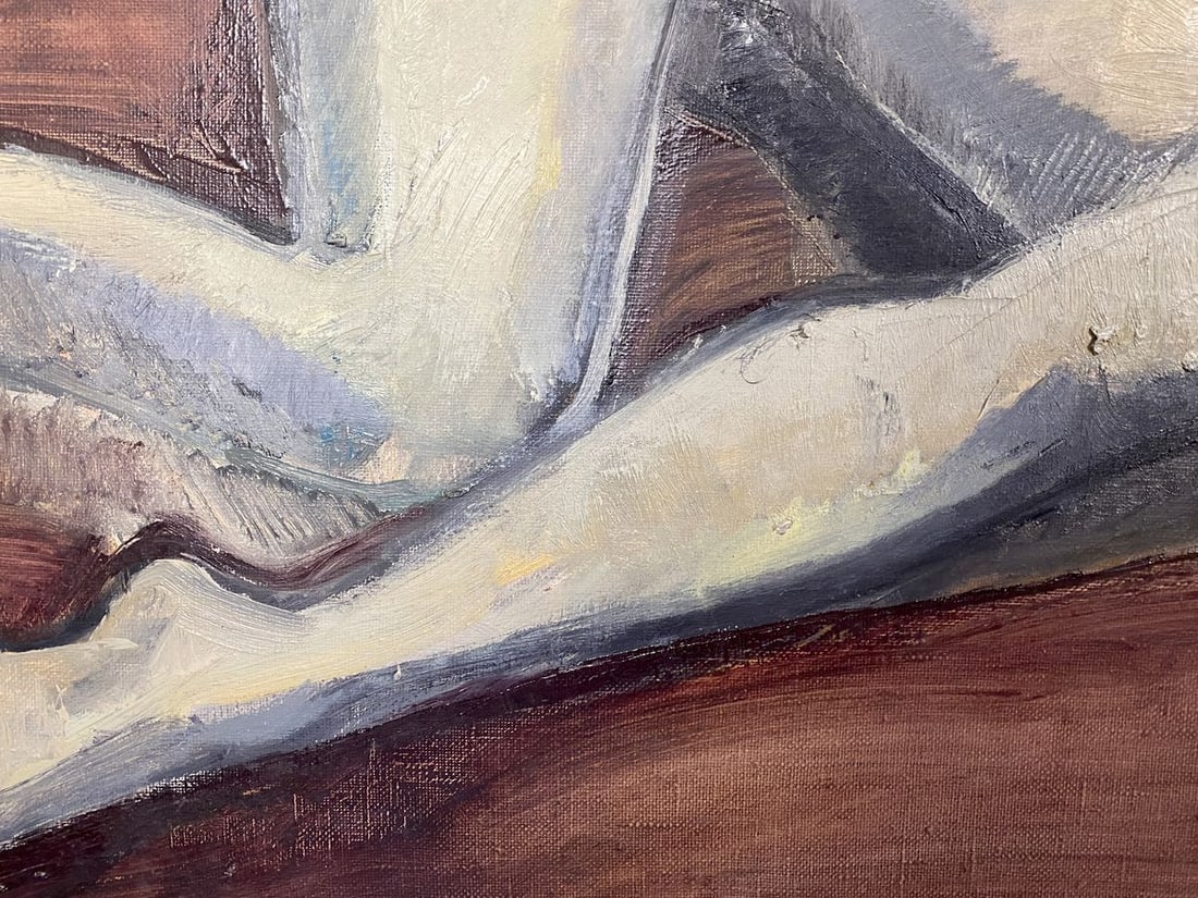 Oil painting Portrait of a Figure girl Stanislav Ivanovich Sychov - 7