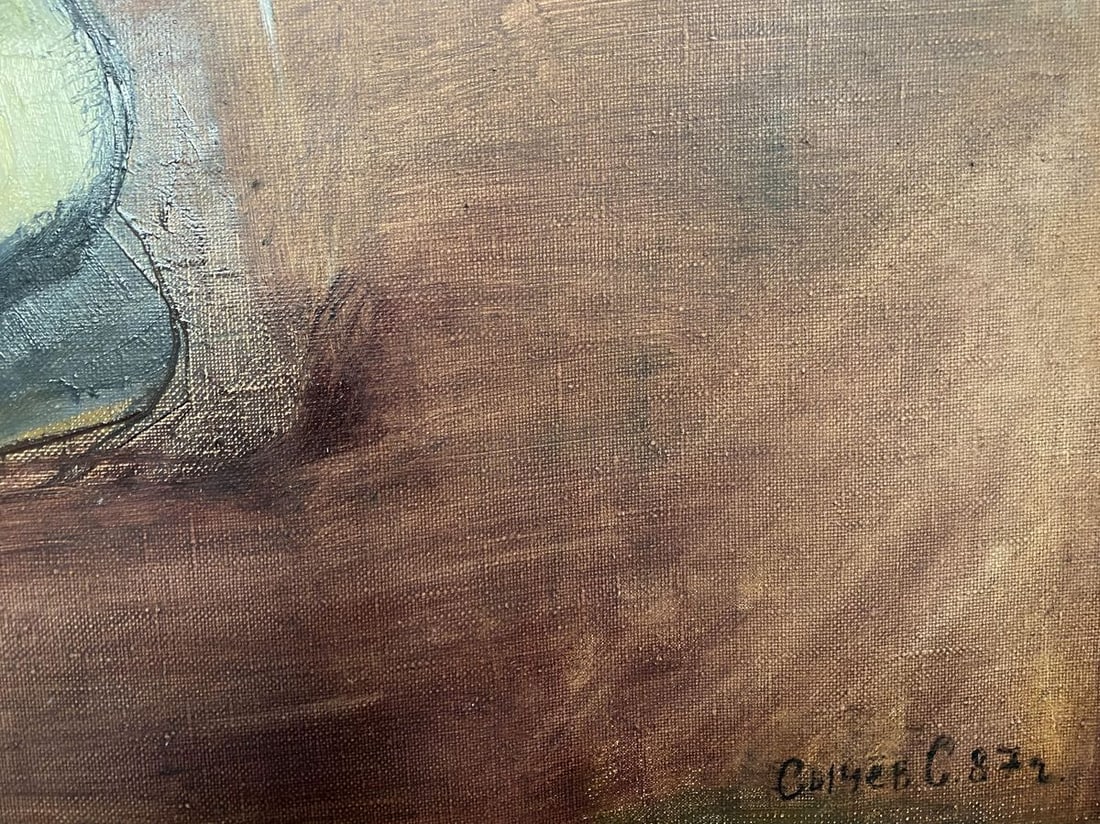 Oil painting Portrait of a Figure girl Stanislav Ivanovich Sychov - 8