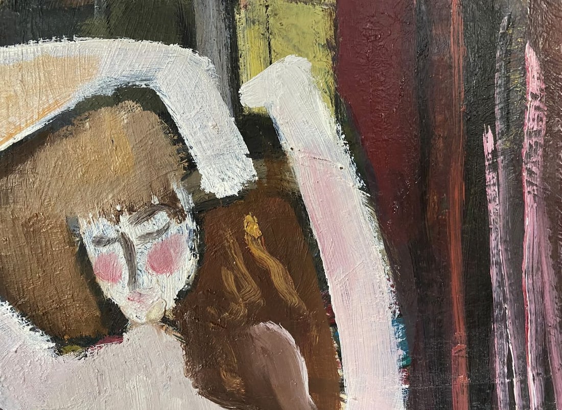 Oil painting Portrait of a girl Valentin Dmytrovych Khrushch - 3