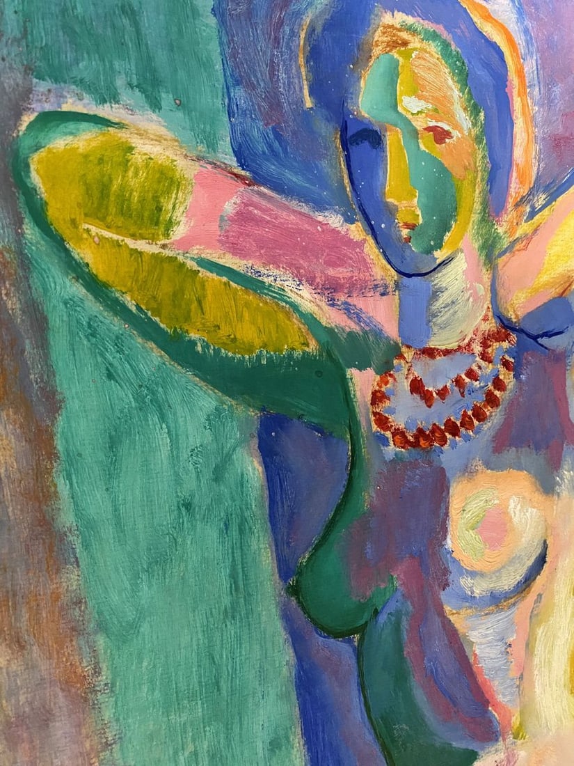 Oil painting Portrait of a Figure girl Stanislav Ivanovich Sychov - 4