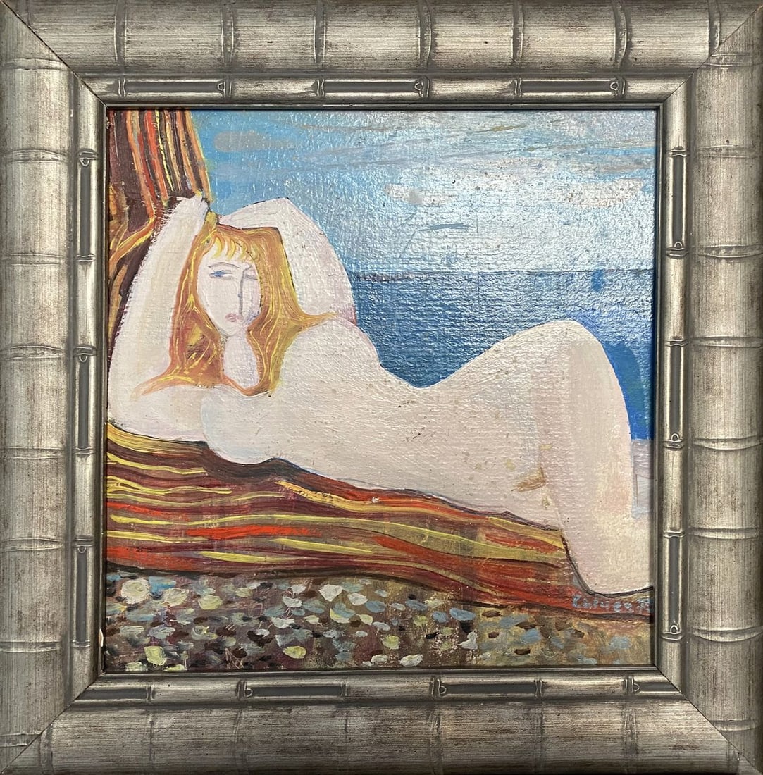 Oil painting Figure girl on the beach Stanislav Ivanovich Sychov: Title: Oil painting Figure girl on the beach Stanislav Ivanovich Sychov Description: NoVerne 356 *** ABOUT THIS PAINTING *** * TITLE: "Figure girl on the beach" * ARTISTS: Stanislav Ivanovich Sychov *