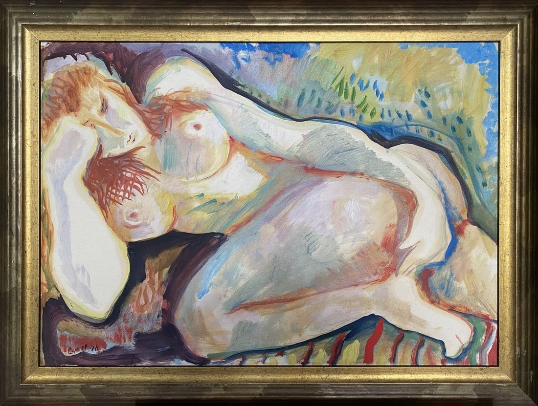 Oil painting Figure girl on the bed Stanislav Ivanovich Sychov: Title: Oil painting Figure girl on the bed Stanislav Ivanovich Sychov Description: NoVerne 357 *** ABOUT THIS PAINTING *** * TITLE: "Figure girl on the bed" * ARTISTS: Stanislav Ivanovich Sychov * SIZ