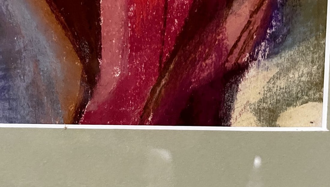 Mixed painting Girl in the mountains Stanislav Ivanovych Sychev - 7