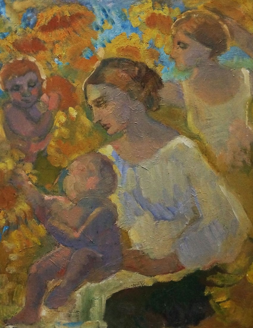 Oil painting Among the sunflowers Tytarenko Odarka Anatoliivna (1 of 8)