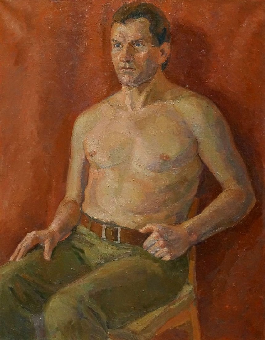 Oil painting Portrait of a man Titarenko Maria Anatolyevna (1 of 8)