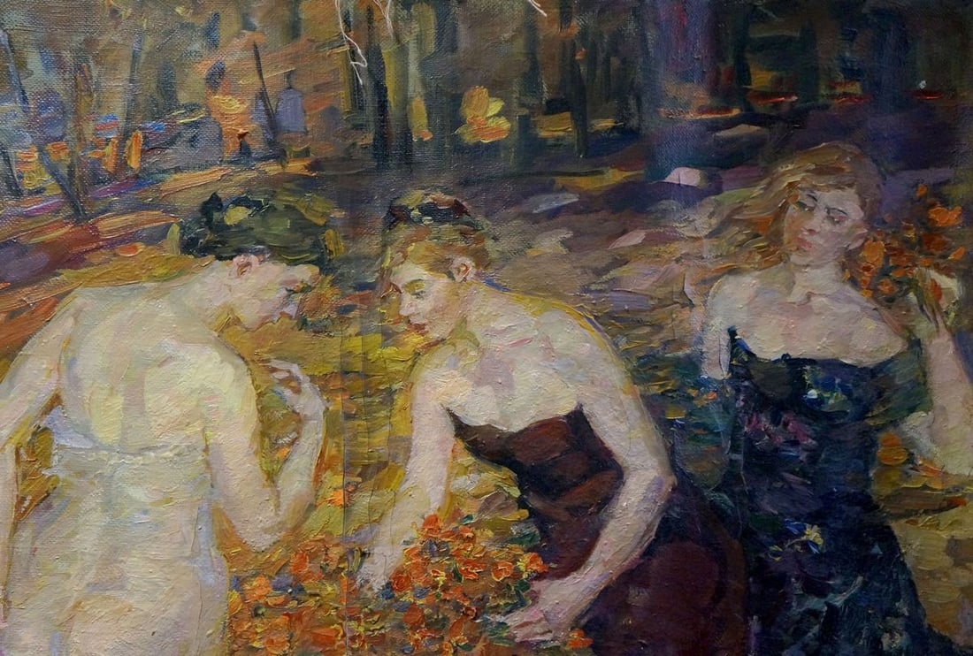 Oil painting Girls in the forest Tytarenko Odarka Anatoliivna - 4