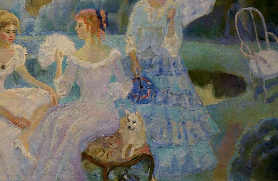 Oil painting Girls by the pond Tytarenko Odarka Anatoliivna - 5