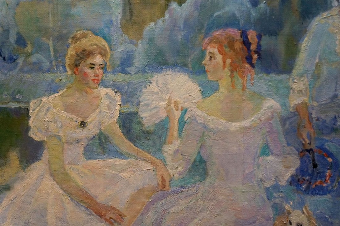 Oil painting Girls by the pond Tytarenko Odarka Anatoliivna - 6