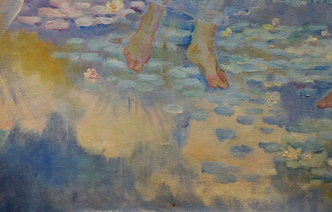 Oil painting Girls by the pond Tytarenko Odarka Anatoliivna - 2