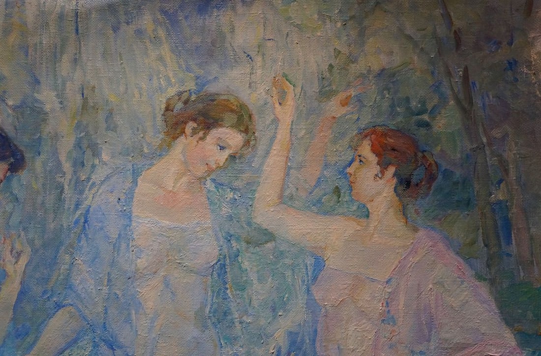 Oil painting Girls by the pond Tytarenko Odarka Anatoliivna - 5