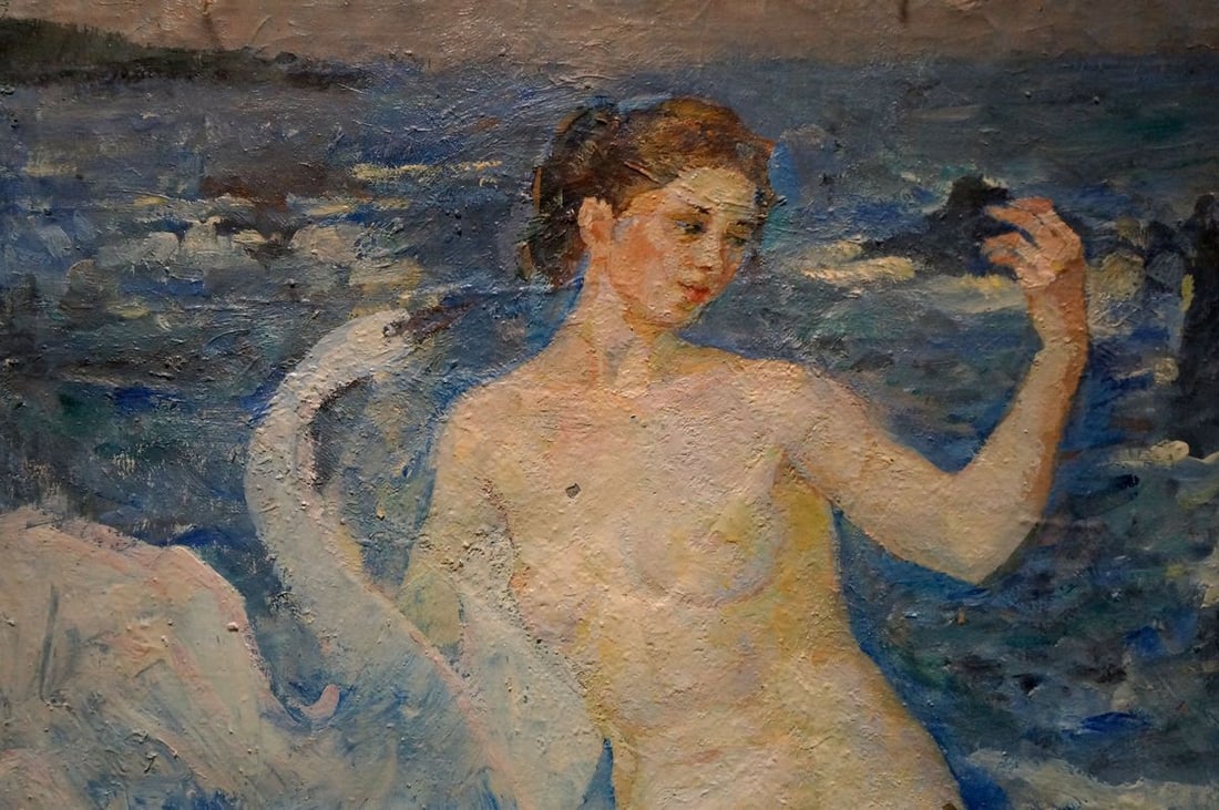 Oil painting Figure girl on the shore Tytarenko Odarka Anatoliivna - 4