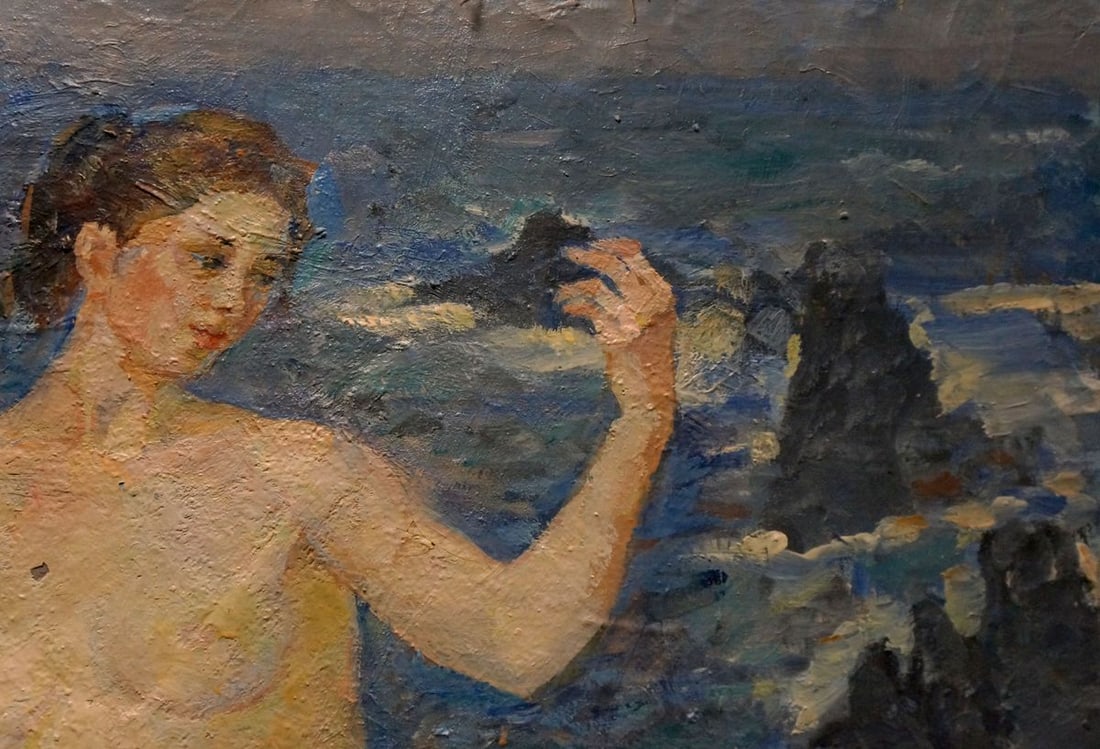 Oil painting Figure girl on the shore Tytarenko Odarka Anatoliivna - 5