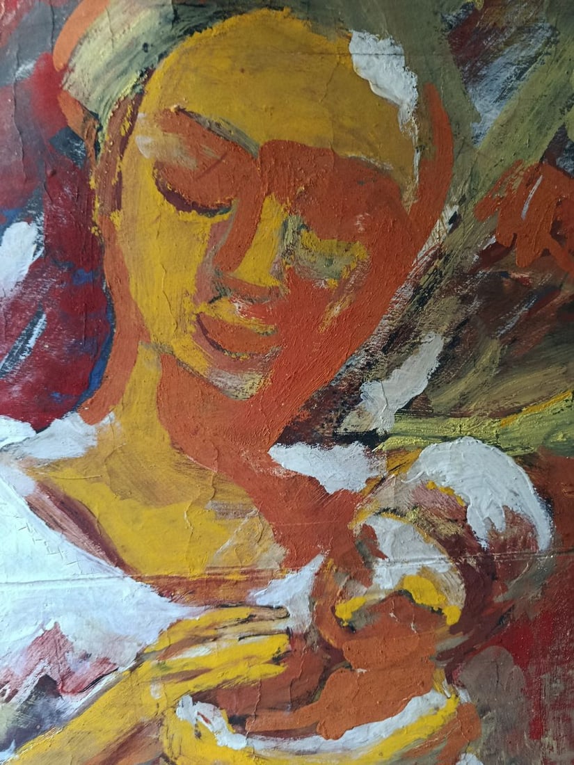Oil painting A woman with a child Valentyn Sirenko - 2