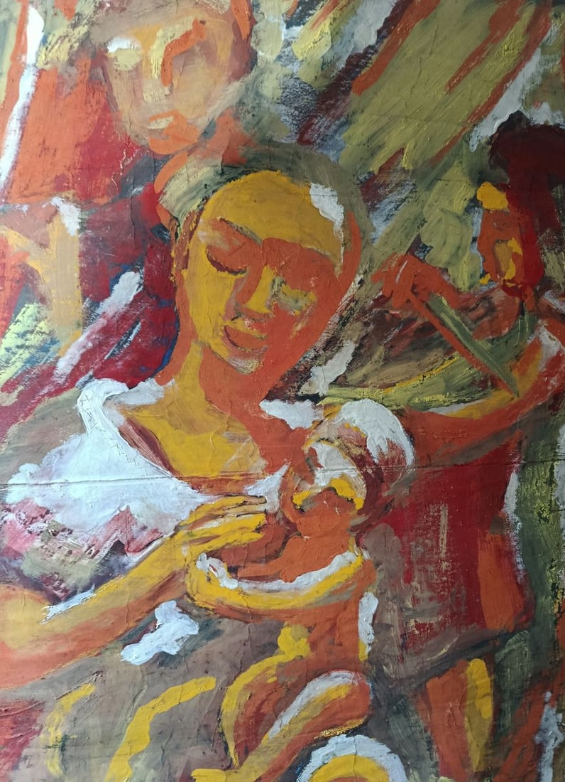 Oil painting A woman with a child Valentyn Sirenko - 8