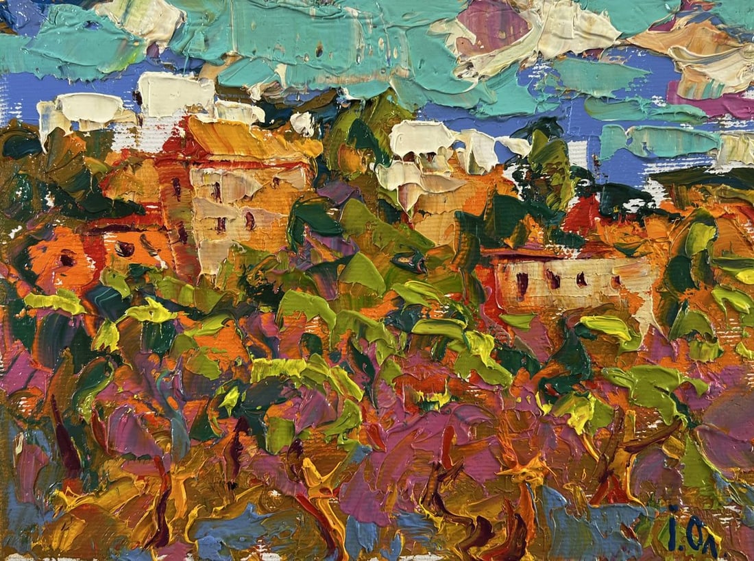 Oil painting Dynamics of the daytime city Oleksiy Ivanyuk - 3