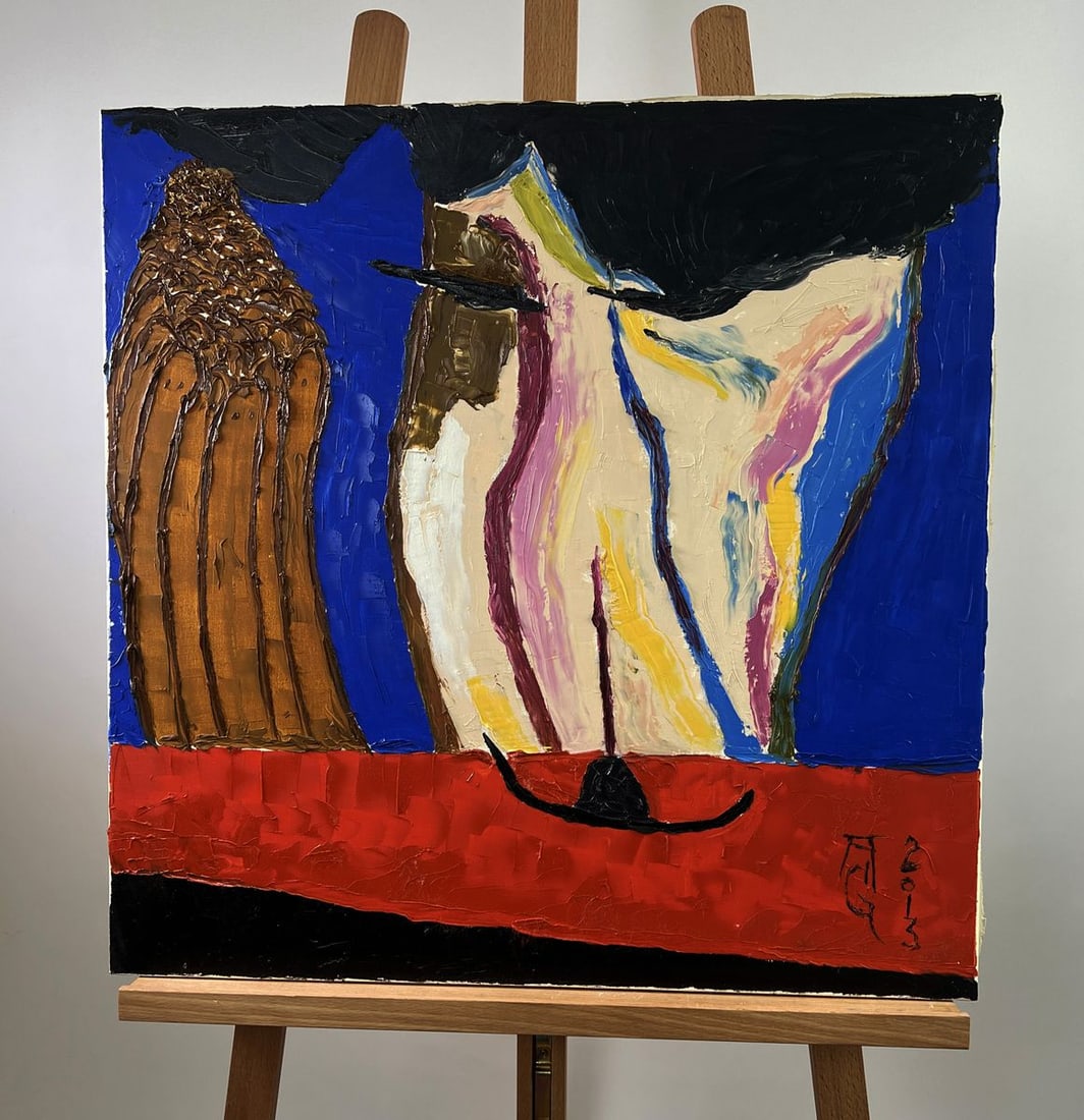 Oil painting Every stroke contains a breath of truth Oleksandr Gukalov: Title: Oil painting Every stroke contains a breath of truth Oleksandr Gukalov Description: NoAAA5551 The Oil painting on Canvas titled "Every stroke contains a breath of truth" is an evocative abstrac