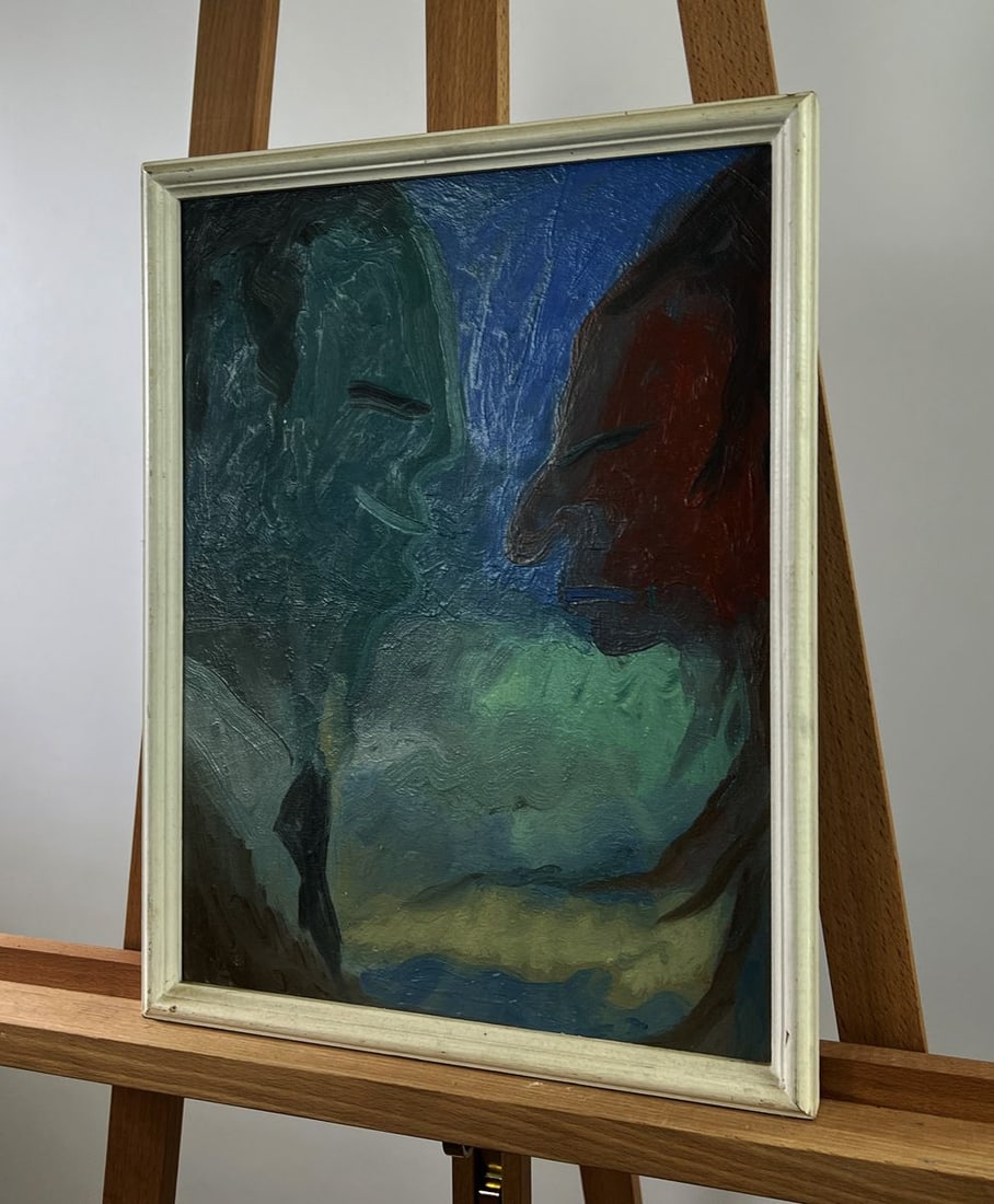 Acrylic painting A look that tells stories Oleksandr Gukalov - 2