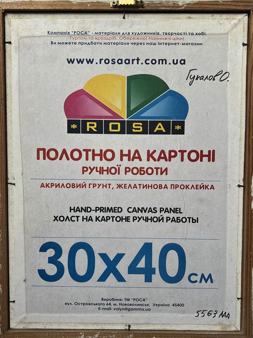 Acrylic painting A look that tells stories Oleksandr Gukalov - 9