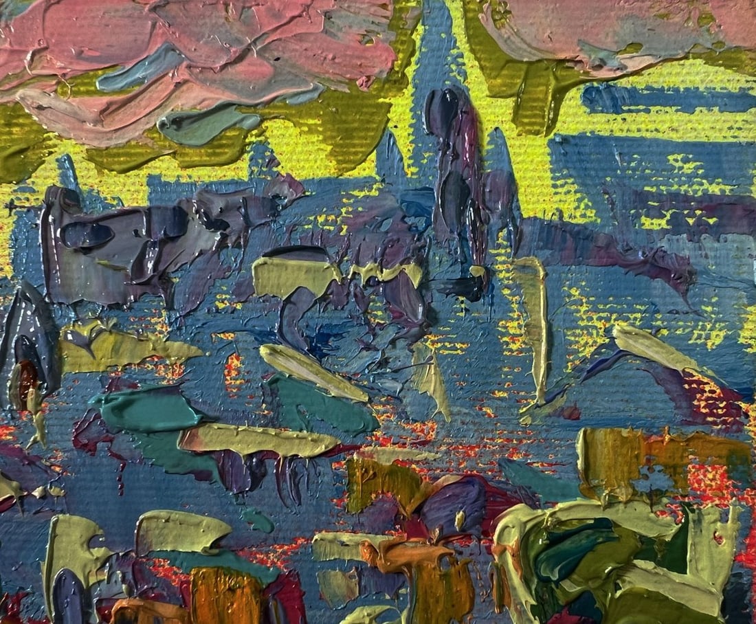 Oil painting Dynamics of the Solar City Oleksiy Ivanyuk - 4