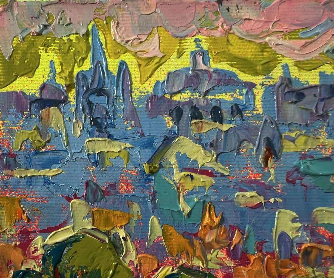 Oil painting Dynamics of the Solar City Oleksiy Ivanyuk - 7