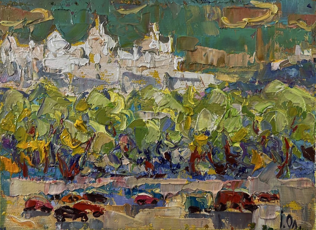 Oil painting Road outside the city Oleksiy Ivanyuk - 3