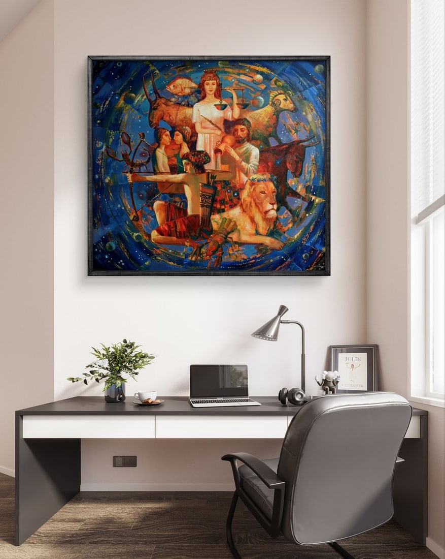 Abstract oil painting Signs of the zodiac Anatoly Tarabanov - 3