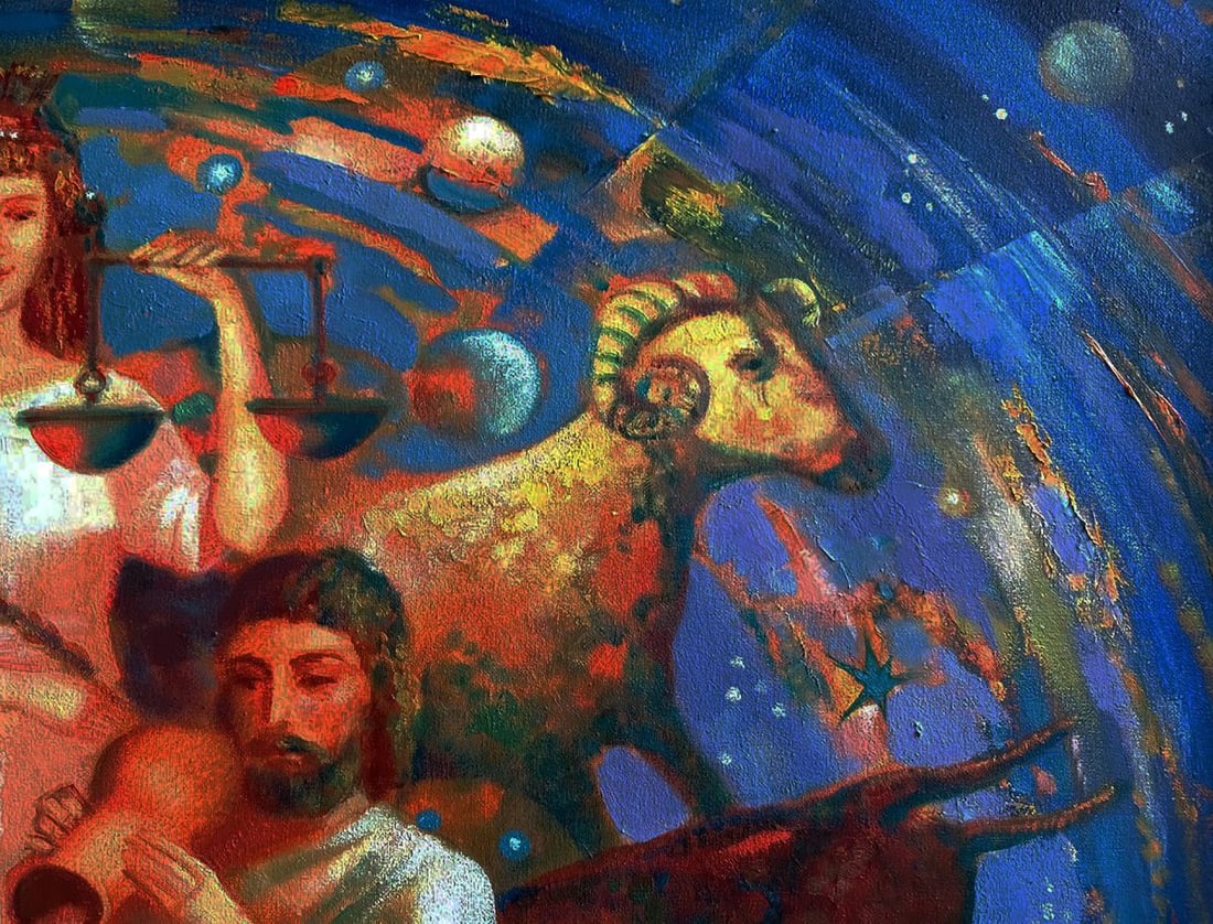 Abstract oil painting Signs of the zodiac Anatoly Tarabanov - 6