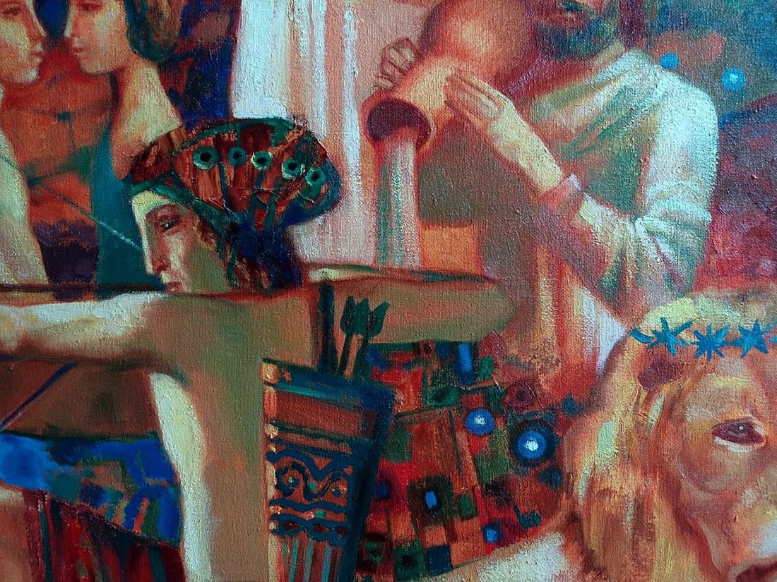 Abstract oil painting Signs of the zodiac Anatoly Tarabanov - 8