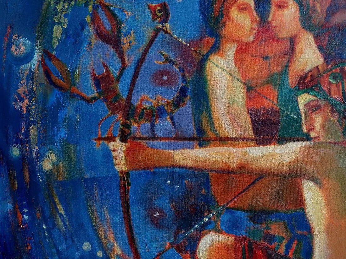 Abstract oil painting Signs of the zodiac Anatoly Tarabanov - 9