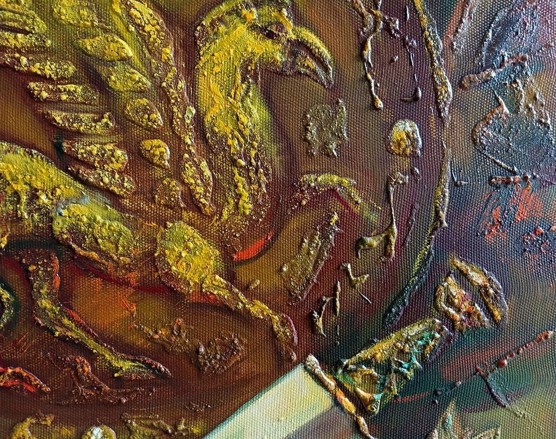 Abstract oil painting Scythian legend Anatoly Tarabanov - 12