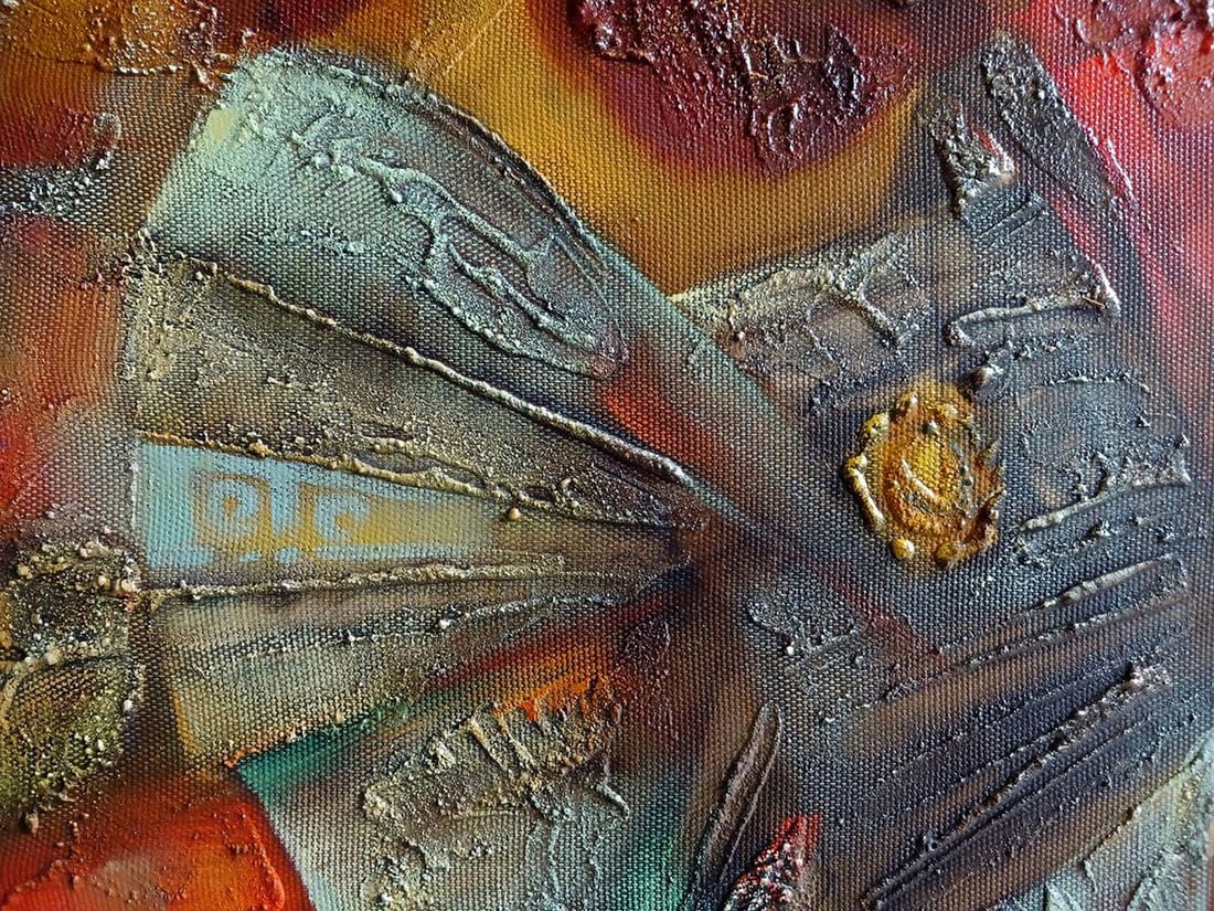 Abstract oil painting Scythian legend Anatoly Tarabanov - 20