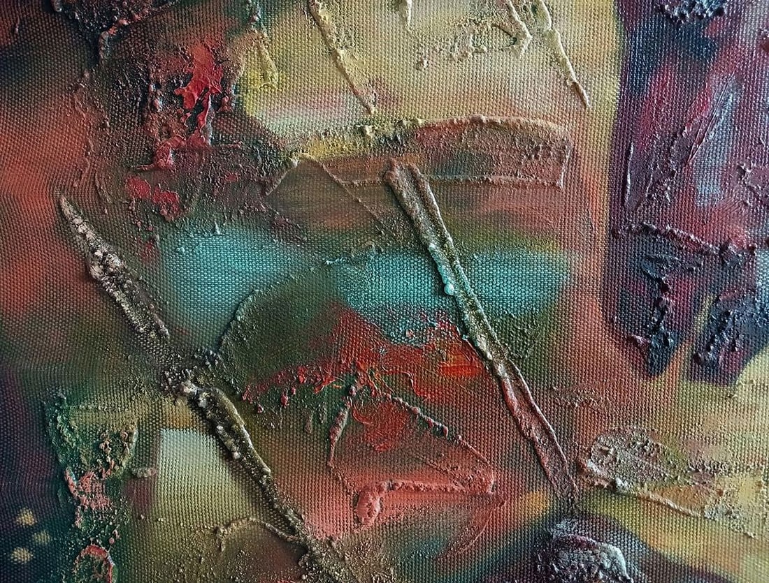 Abstract oil painting Scythian legend Anatoly Tarabanov - 4