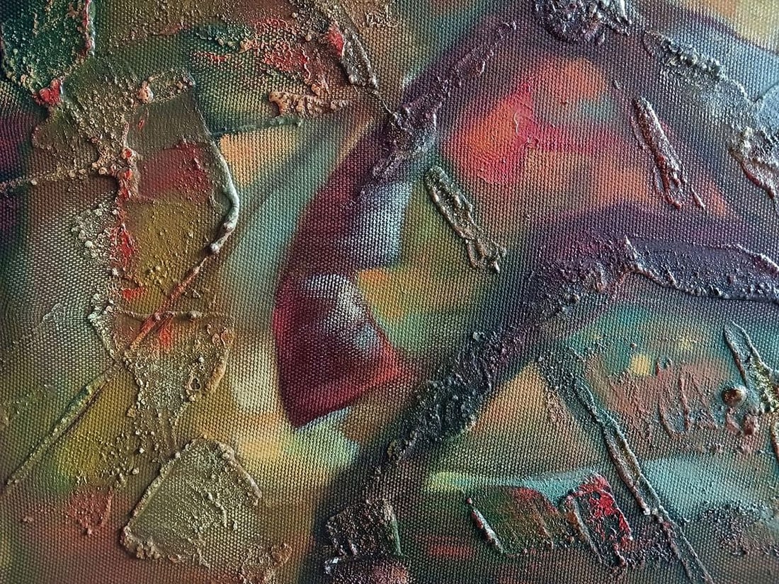 Abstract oil painting Scythian legend Anatoly Tarabanov - 6