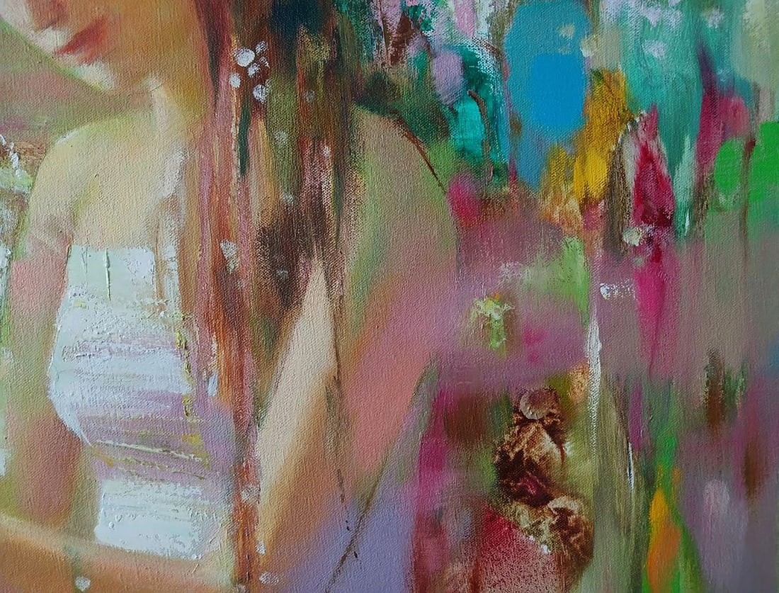 Abstract oil painting Spring Mirage Anatoly Tarabanov - 10