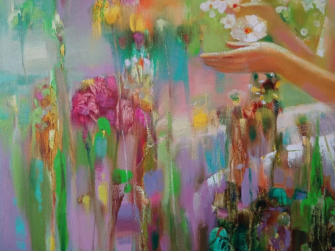 Abstract oil painting Spring Mirage Anatoly Tarabanov - 5