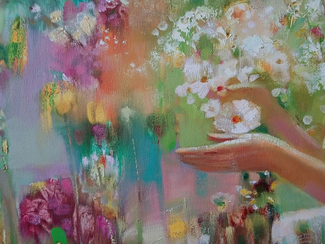 Abstract oil painting Spring Mirage Anatoly Tarabanov - 6