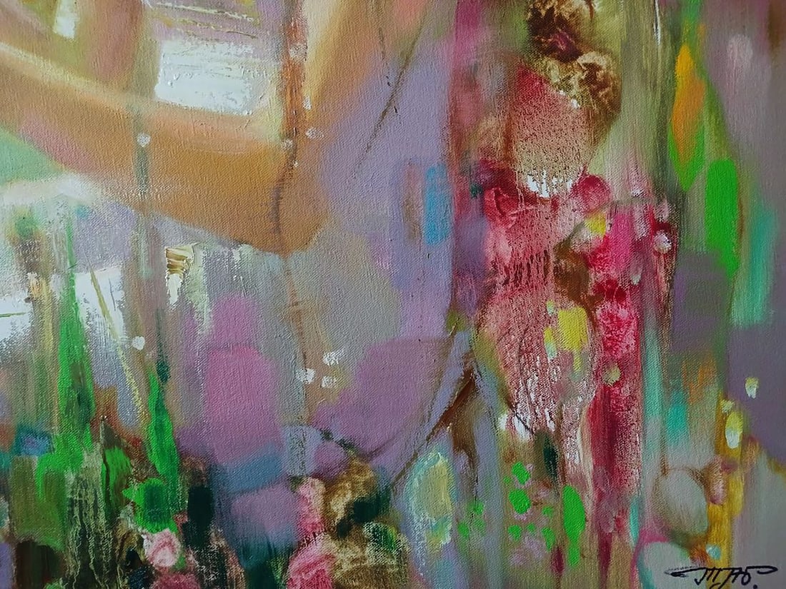 Abstract oil painting Spring Mirage Anatoly Tarabanov - 7