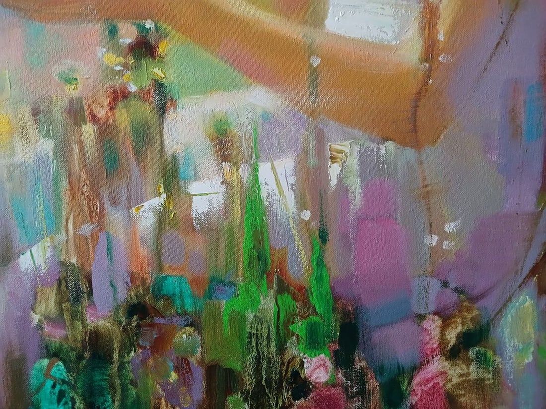 Abstract oil painting Spring Mirage Anatoly Tarabanov - 9