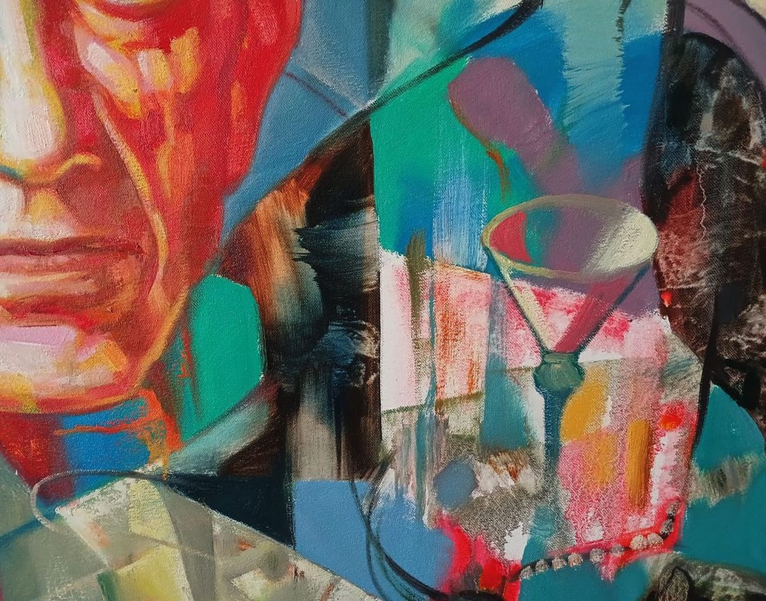 Abstract oil painting Picasso in thought Anatoly Tarabanov - 10