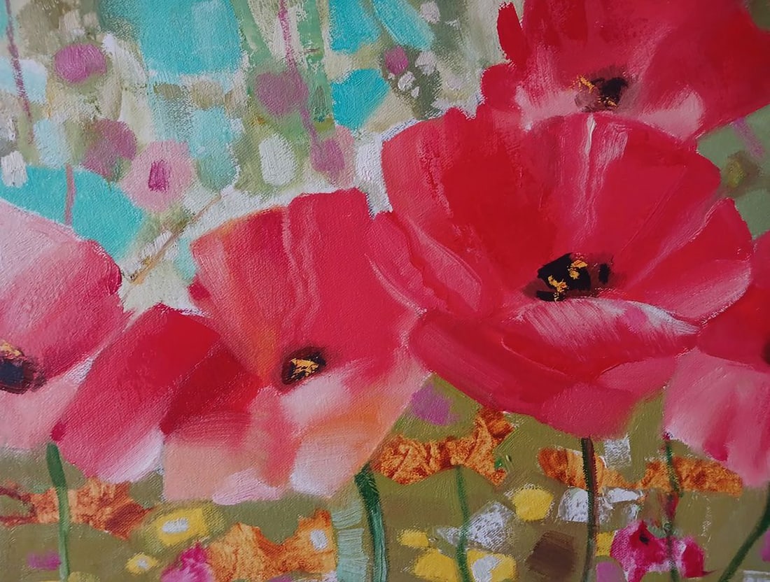 Abstract oil painting Red poppies Anatoly Tarabanov - 4