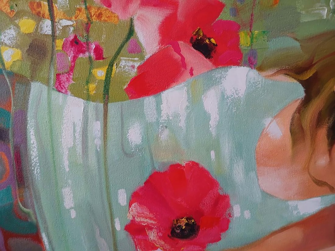 Abstract oil painting Red poppies Anatoly Tarabanov - 9