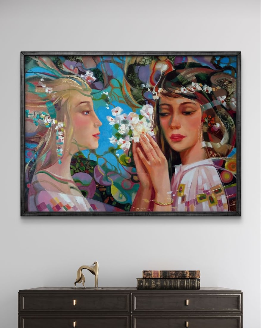 Abstract oil painting Breath of spring Anatoly Tarabanov - 2